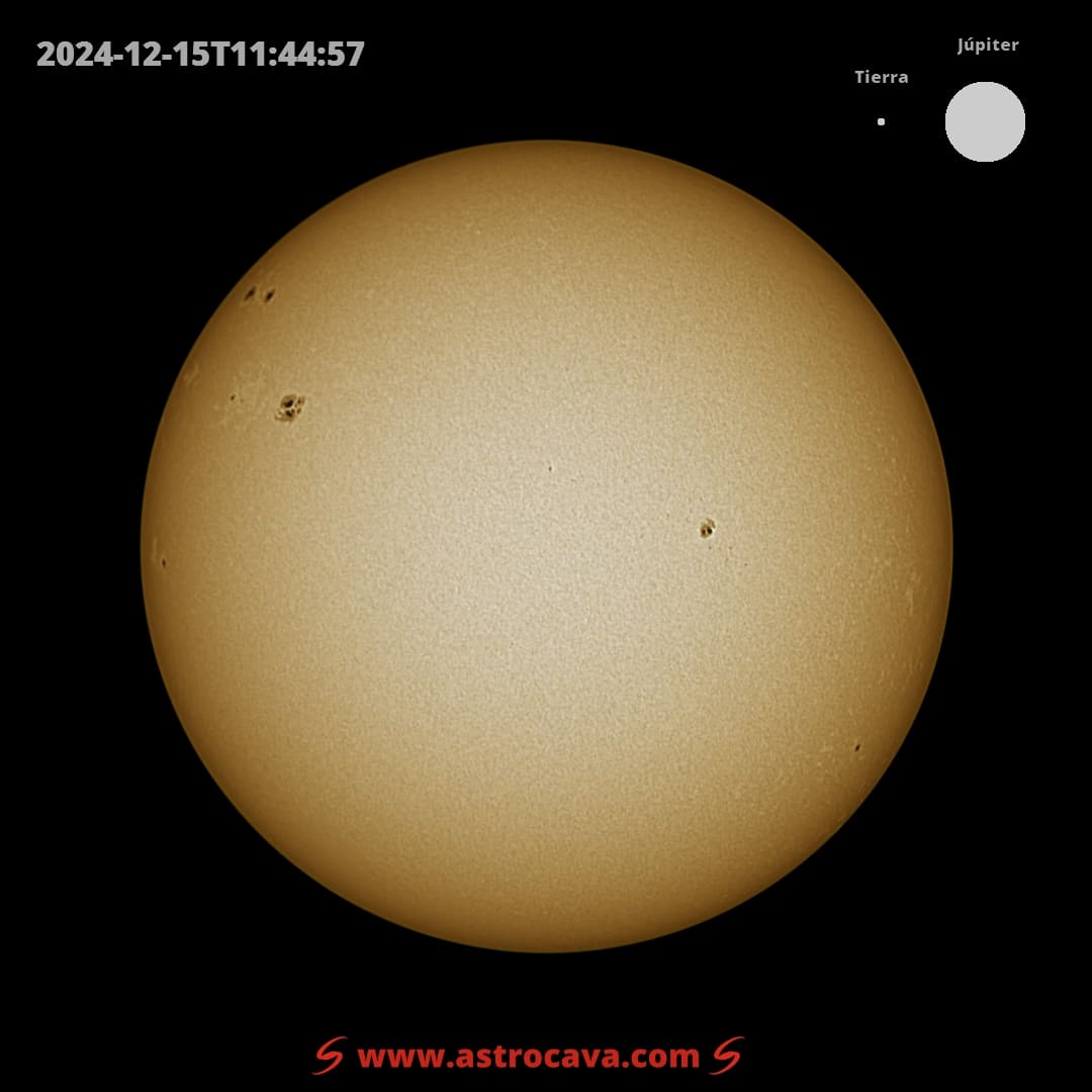 Disco solar completo. Seestar S50