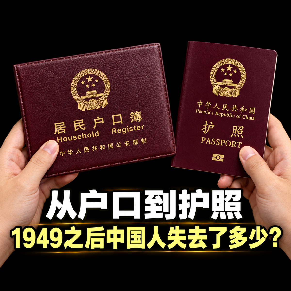 从户口到护照1949之后中国人失去多少自由    From Household Registration to Passport: How Much Freedom Have Chinese People Lost Since 1949?