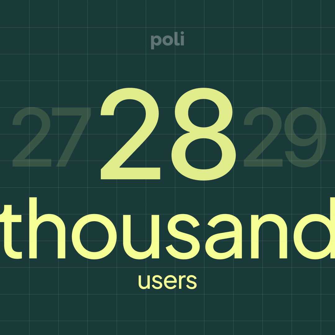 Poli crosses 28,000 users