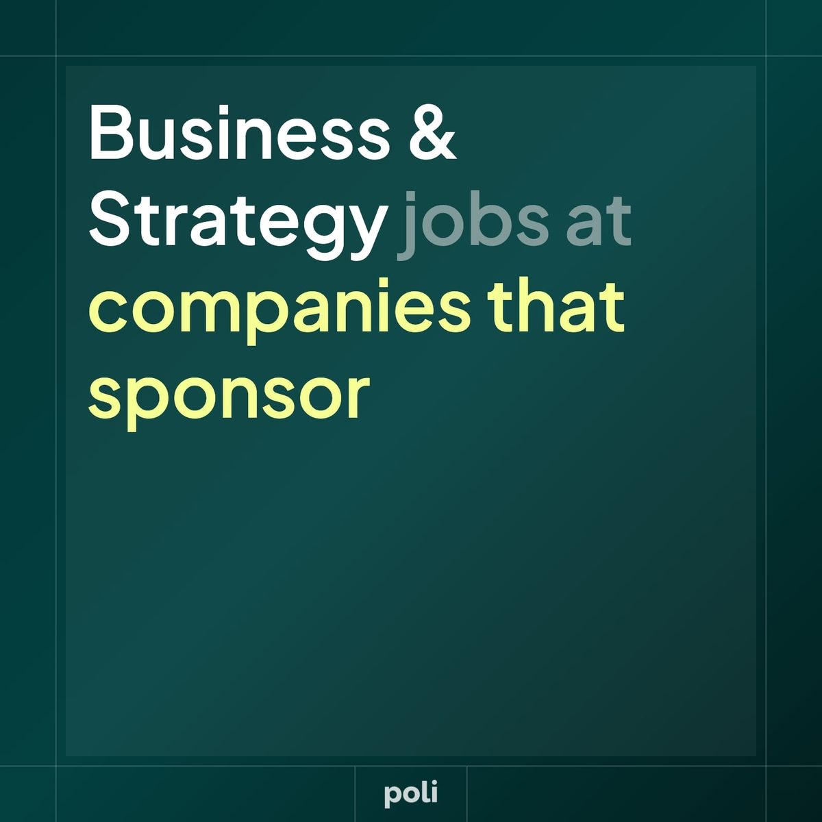Business & Strategy Jobs at UK Visa-sponsoring Companies