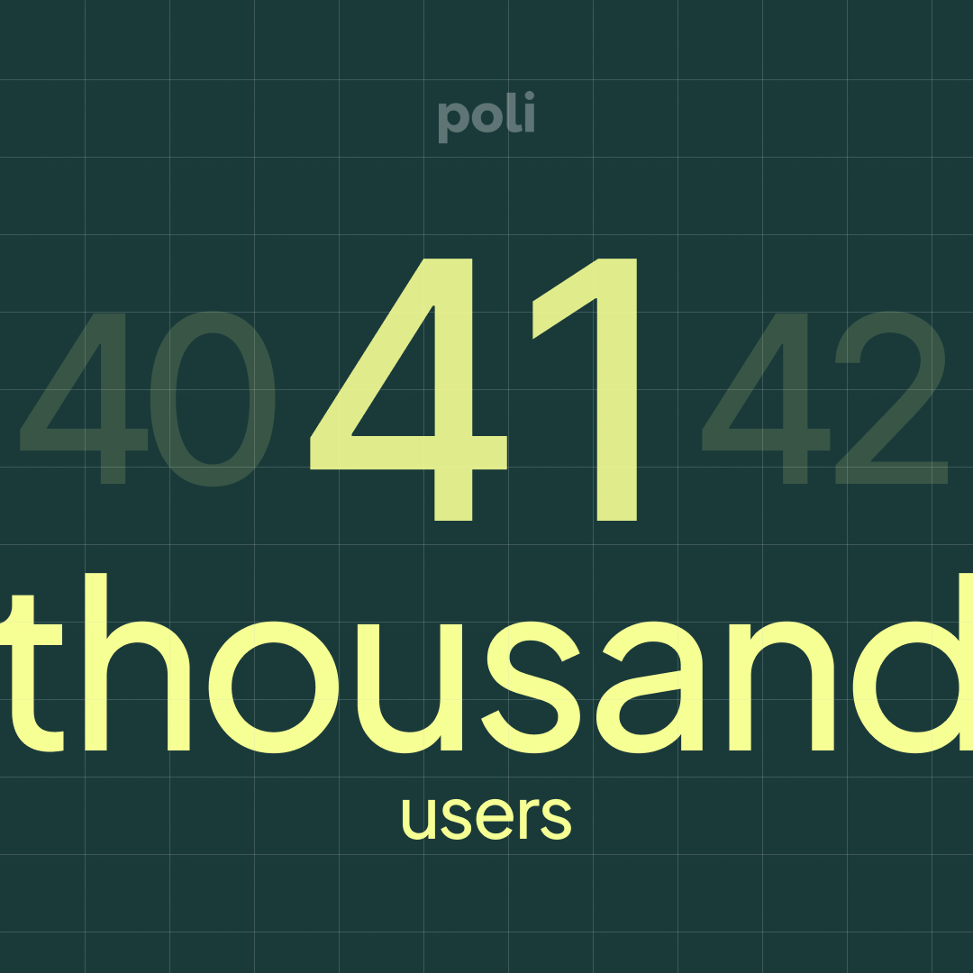 Poli crosses 41,000 users