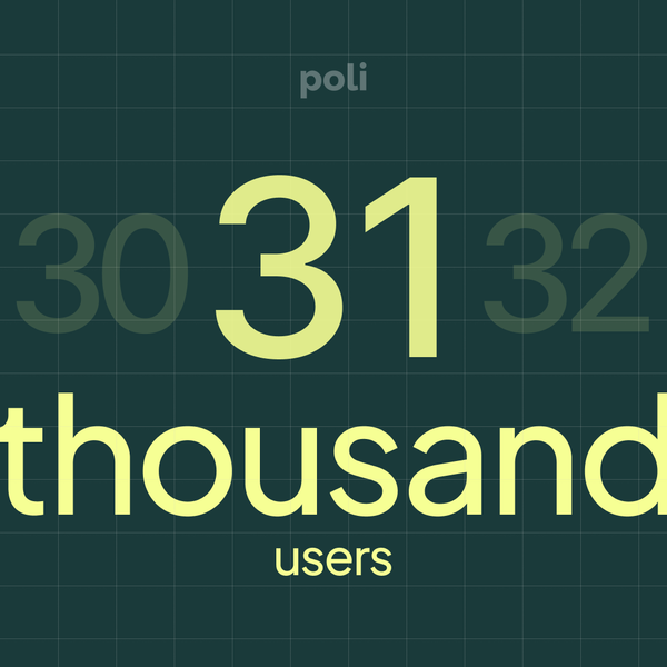 Poli crosses 31,000 users