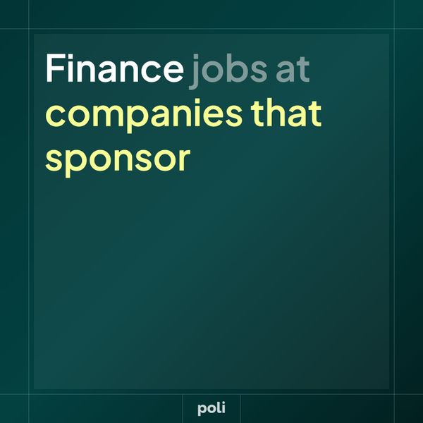 Finance Jobs at UK Visa-sponsoring Companies