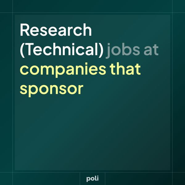 Research (Technical) Jobs at UK Visa-sponsoring Companies