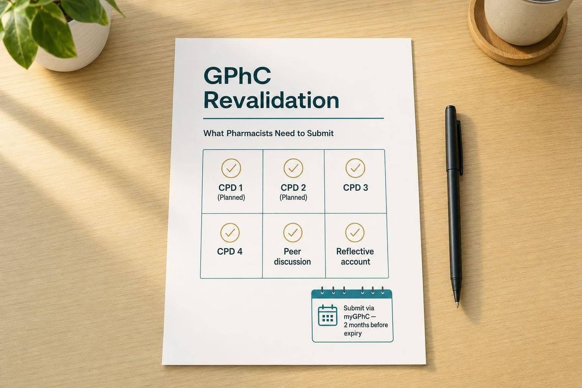 GPhC Revalidation: What Pharmacists Need to Submit