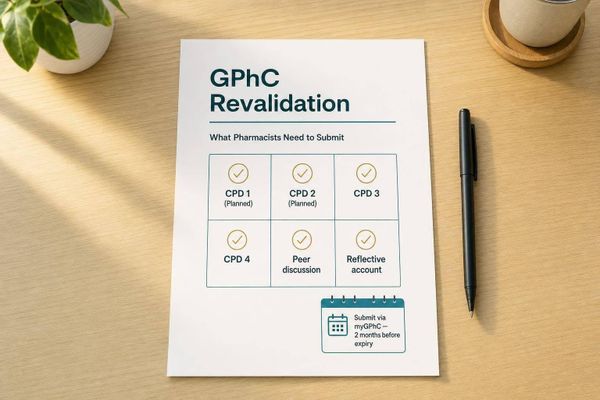 GPhC Revalidation: What Pharmacists Need to Submit