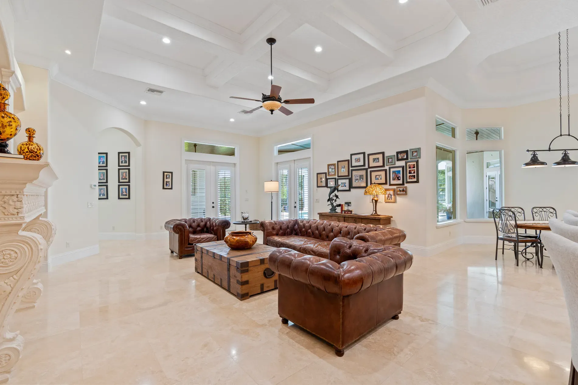 This angle makes the Chesterfields look extra chunky. Classic meets cozy. bring a book.