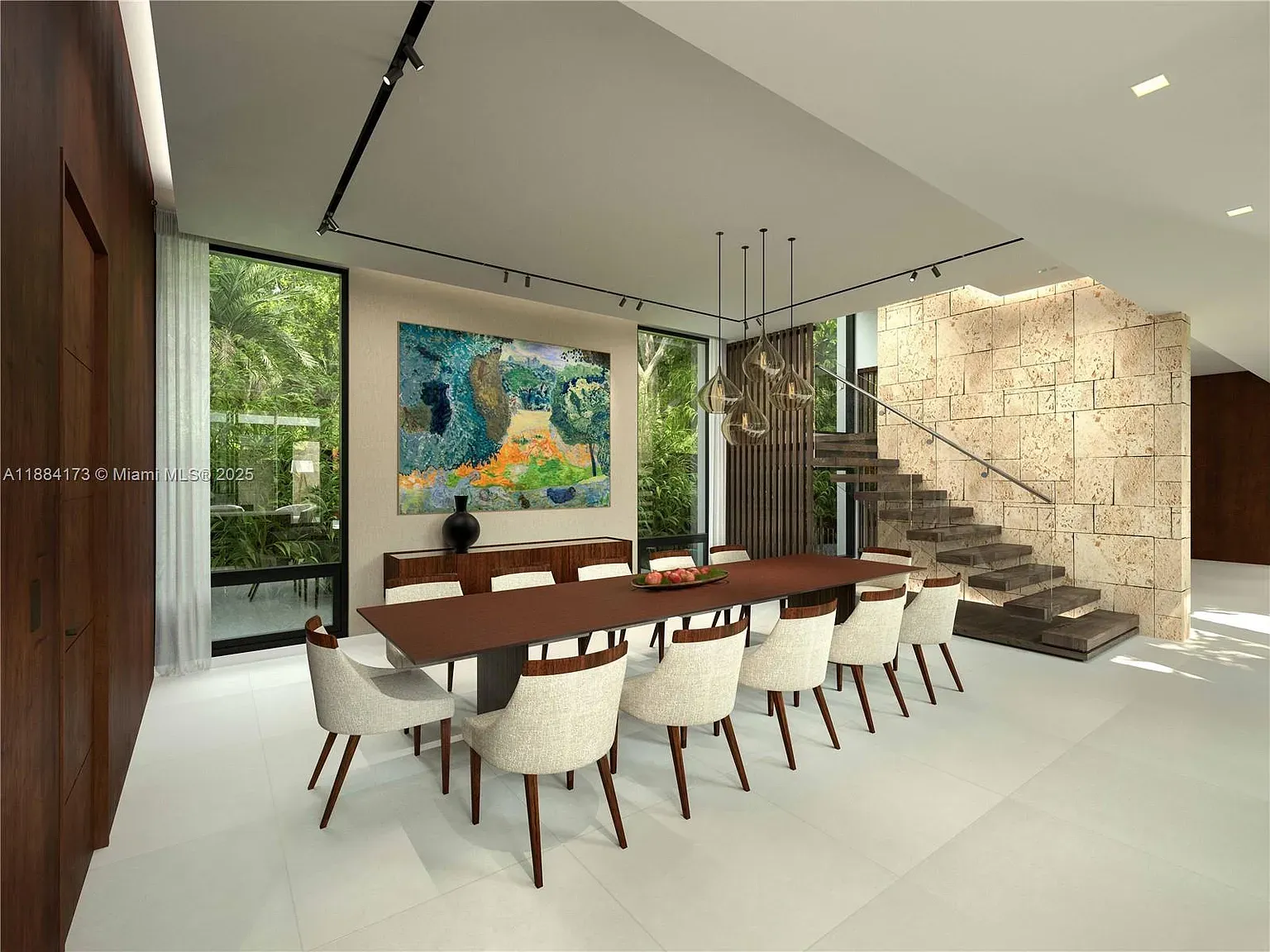 Long table for twelve. Holiday dinners just got dangerously formal.