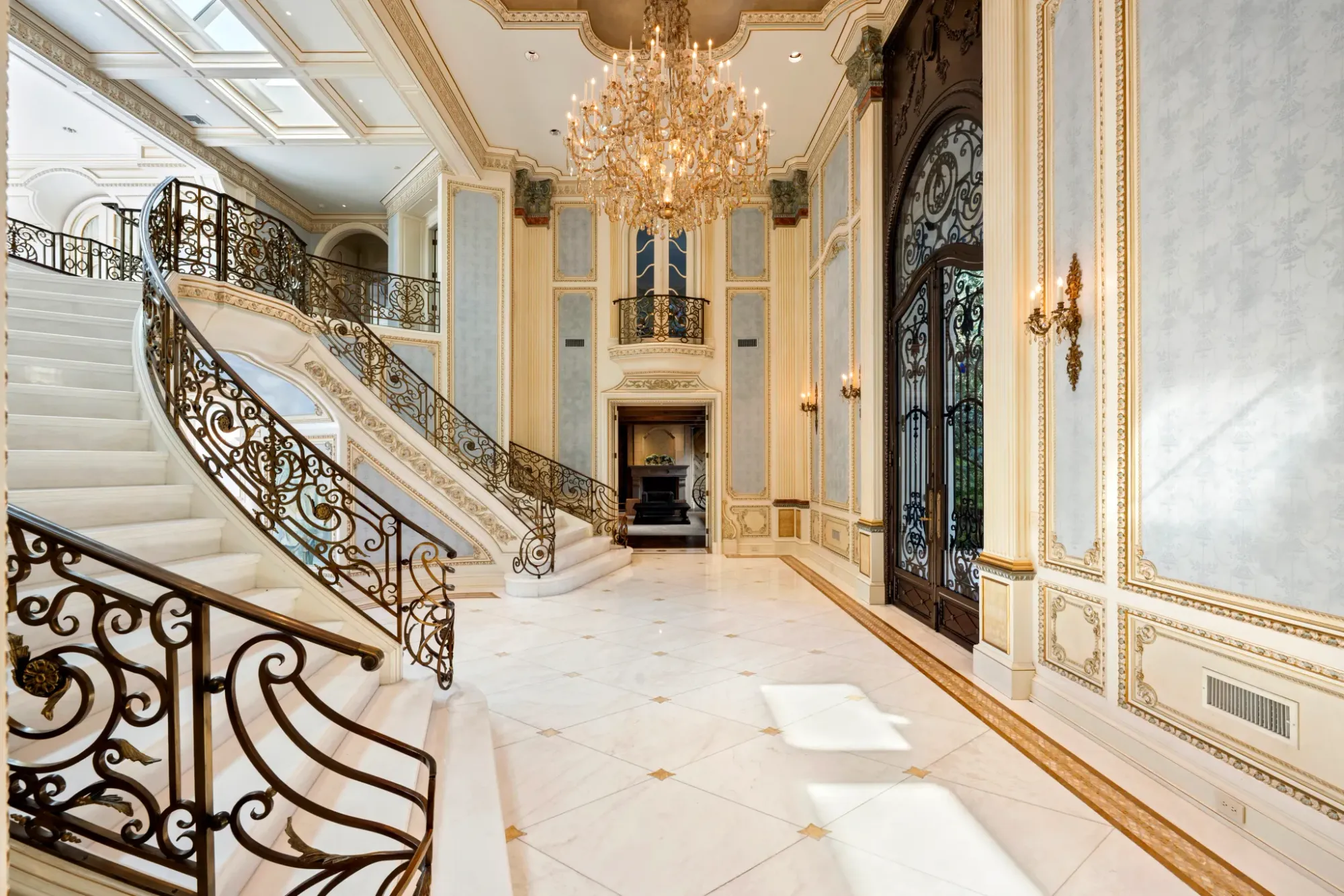 And then the double staircase flex. Why two? Dramatic, though.