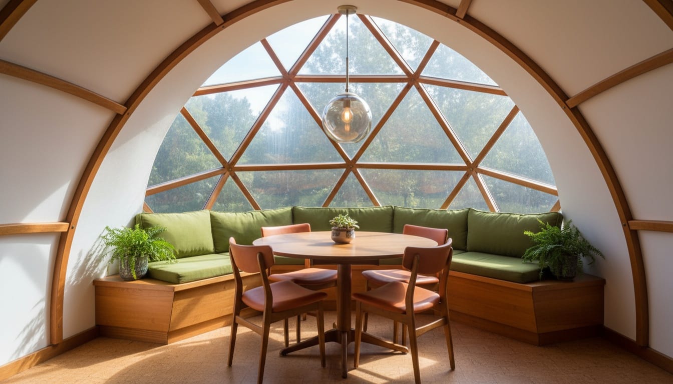 Dome again, huge windows, forest everywhere. Anyone else want coffee right here?