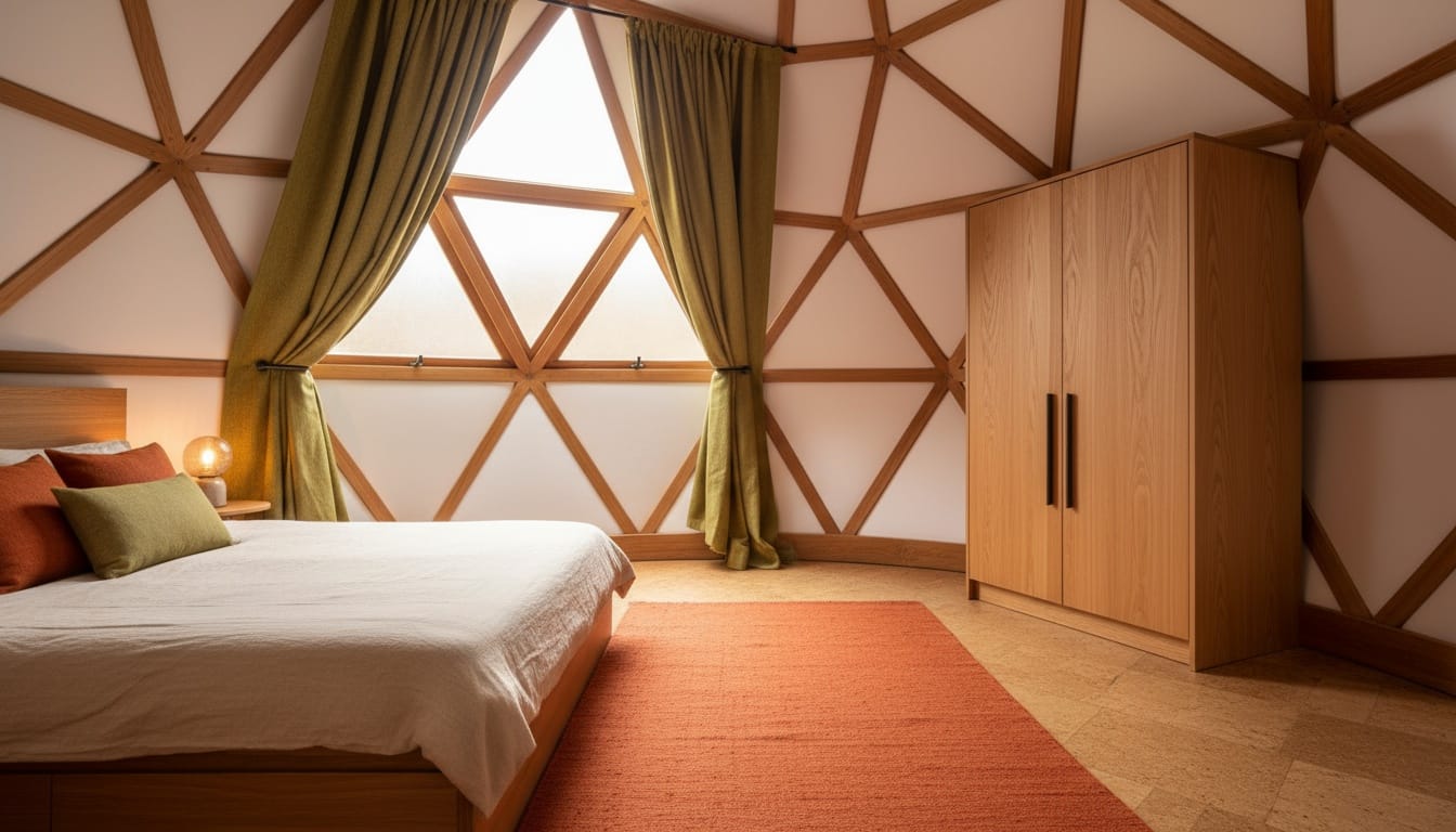 Wood lattice everywhere, sun flooding in. Do those windows open all the way?