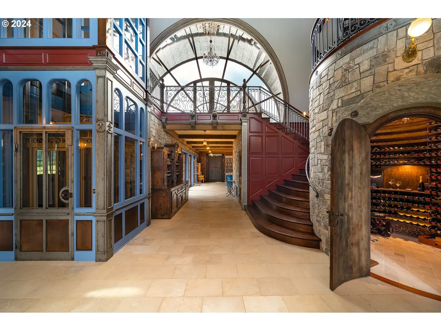 Another entry—warm stone everywhere. Feels a renovated monastery, in a good way.