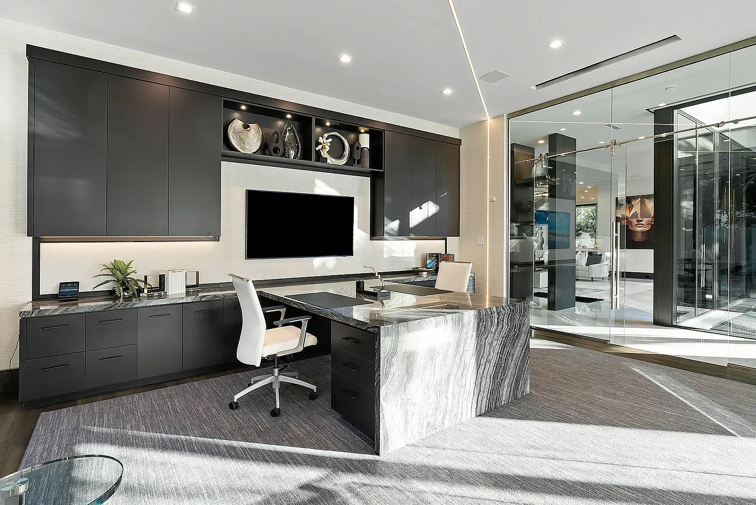 Marble desk slab. I mean, it's cool, but heavy?