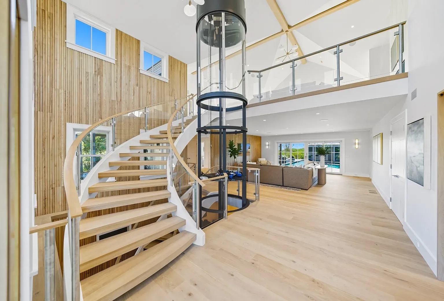 Inside, that spiral staircase is doing the most. Is it comfy to climb?