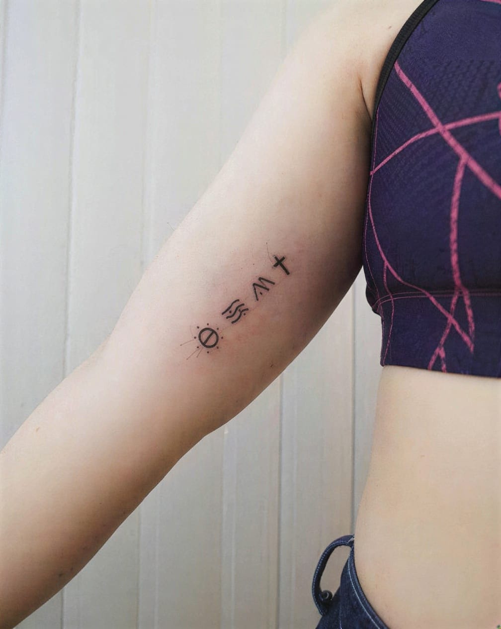 Inner forearm minimalist line for clean vibes