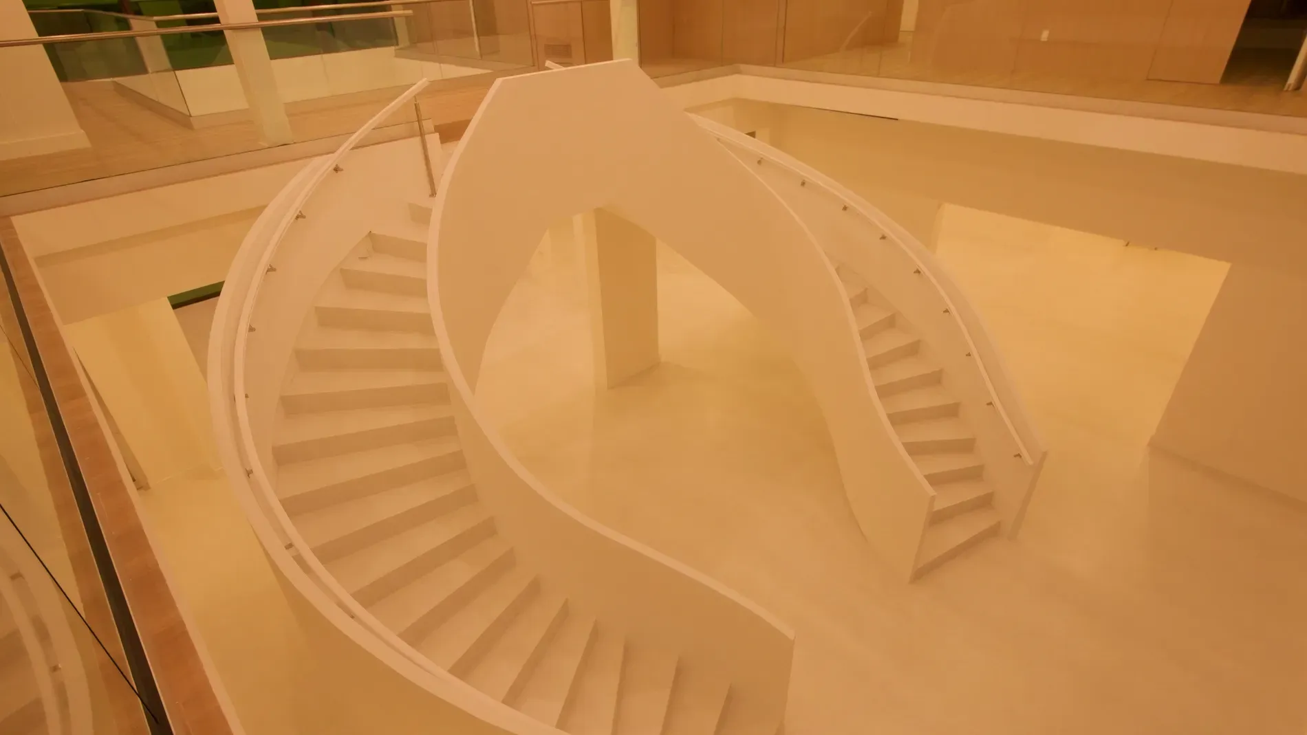 Okay, this staircase—double-helix moment. Finally an interior shot. more of this please.