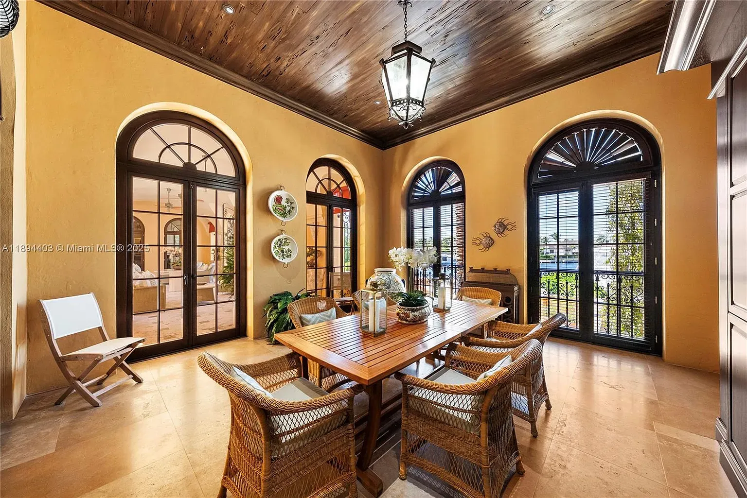 From this angle, sunny dining opens out. Walls glow—brunch?