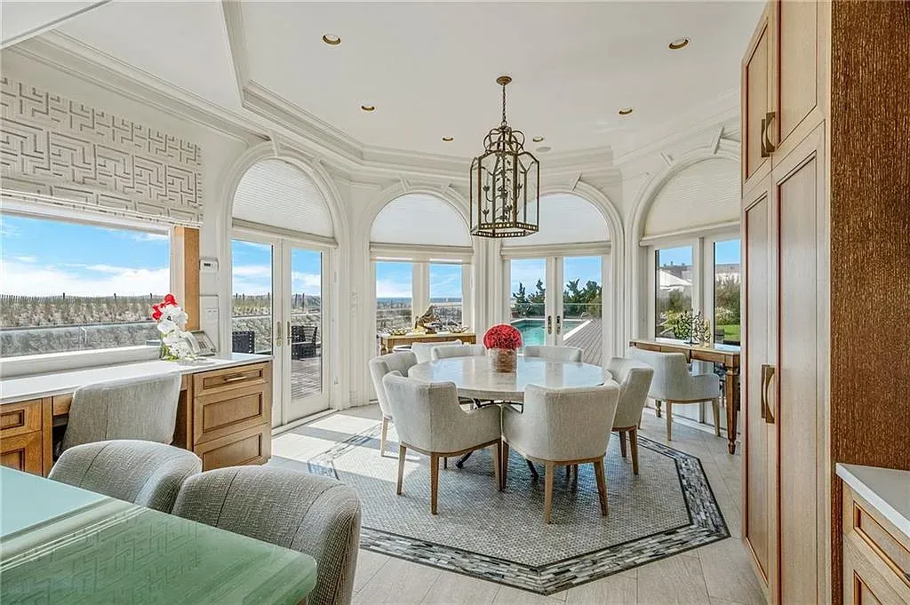 From this angle, those arched windows do the most. Light everywhere.