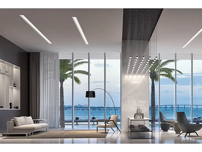Living area is clean and airy. Plants would go crazy in here.