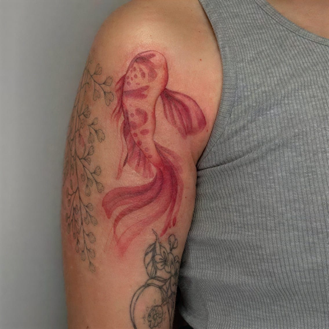 Crimson Koi on Calf
