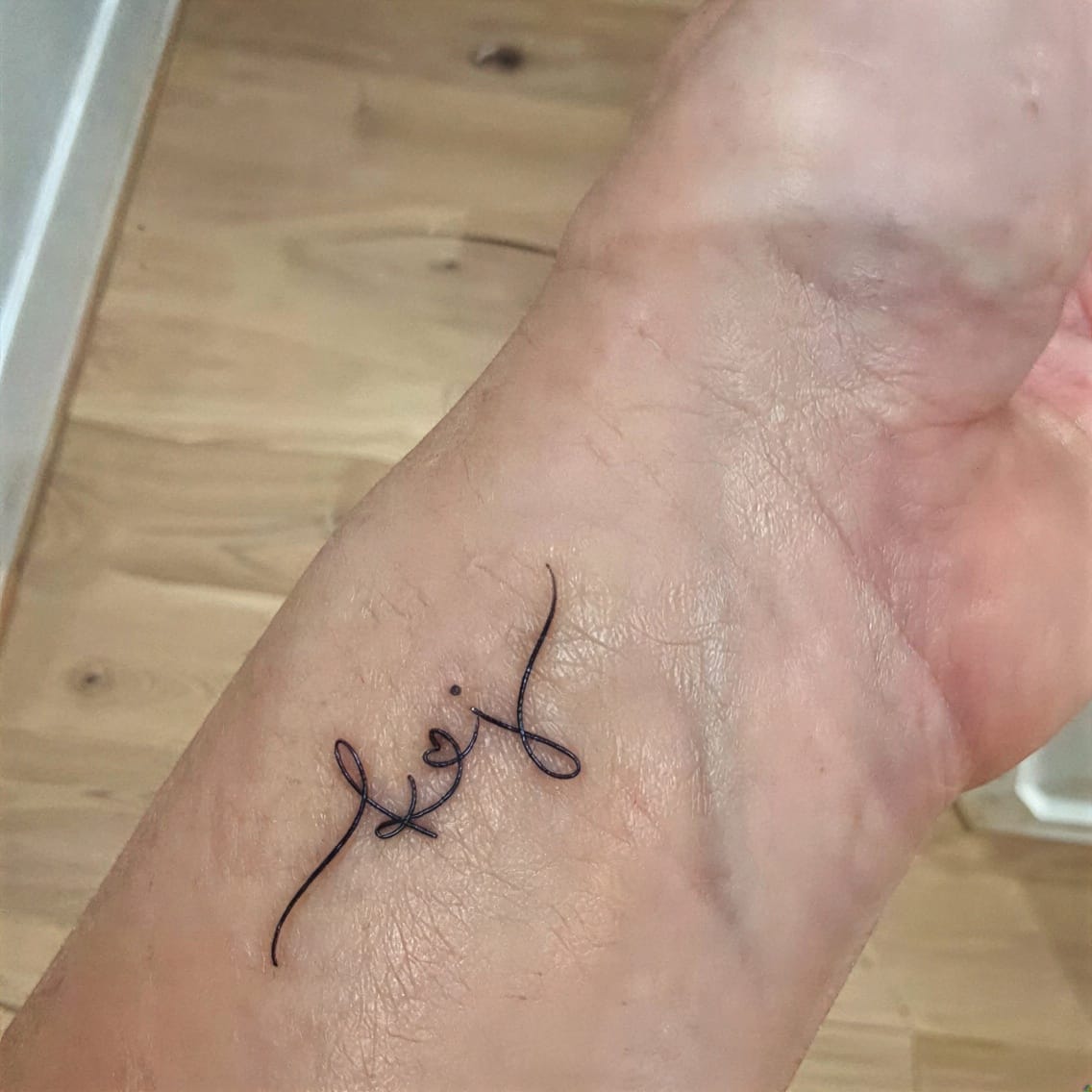 Tiny matching initials that pack a punch