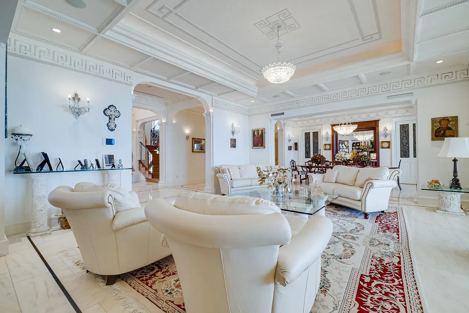 Okay, this marble floor is blinding. I mean, cool, but maybe too much?