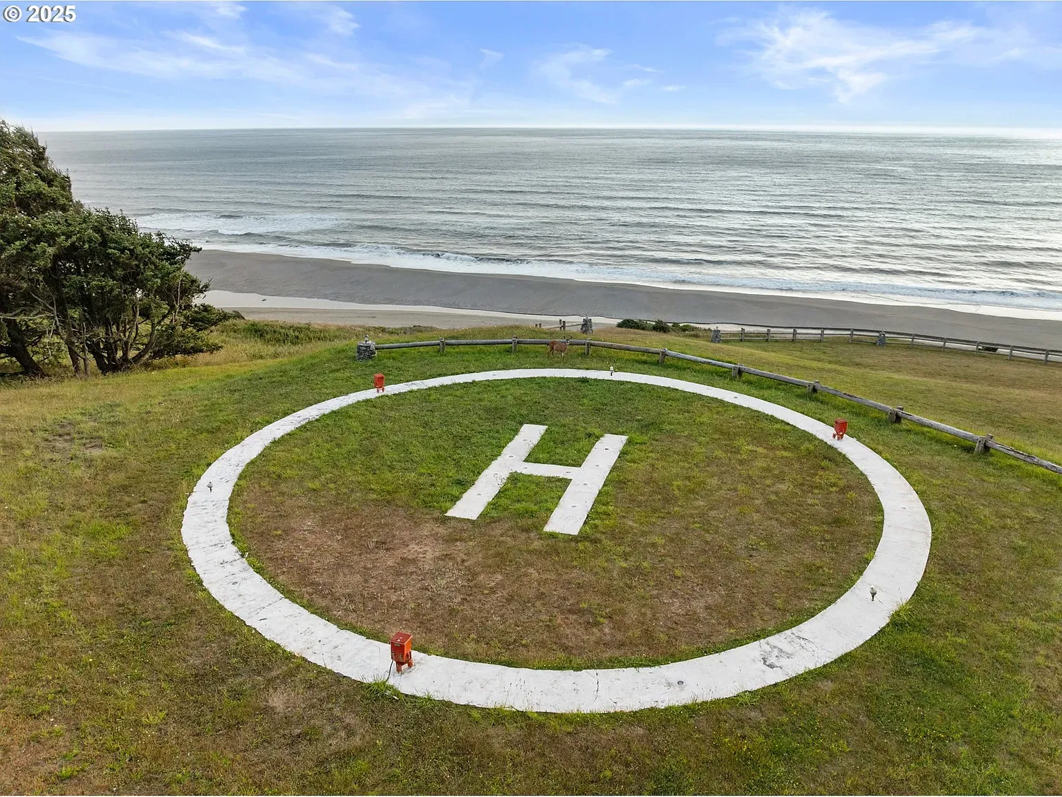 Oh, a helipad. Casual.