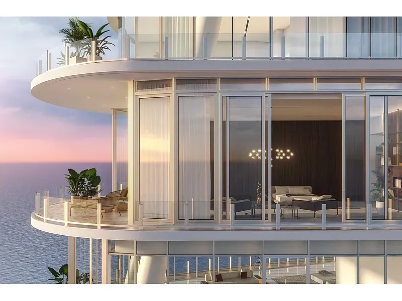 And back outside—curved balcony over open water. Not sure I'd ever leave.