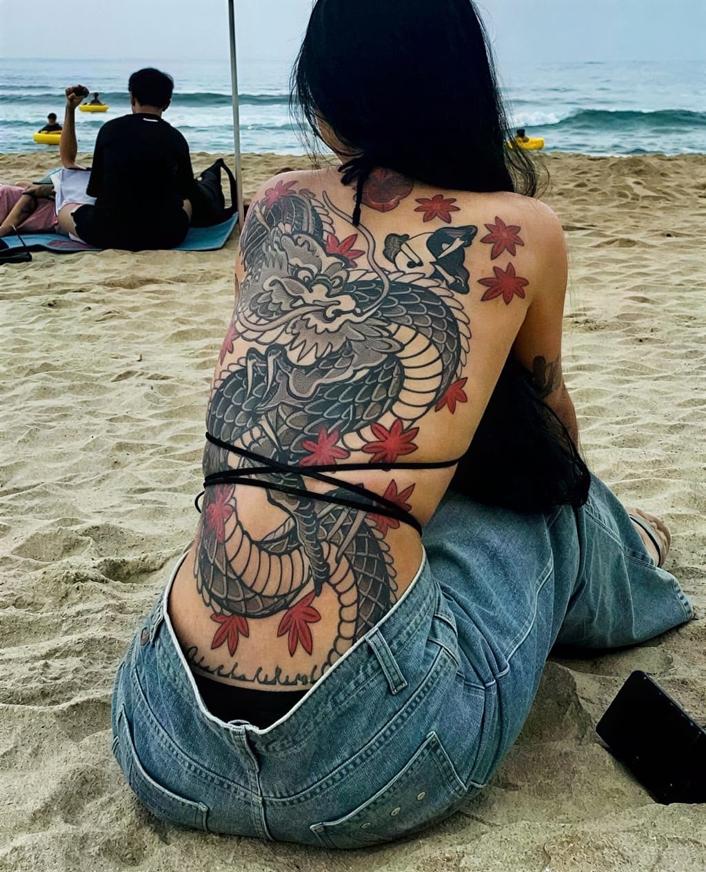 Dragon Wrapped in Feminine Fire
