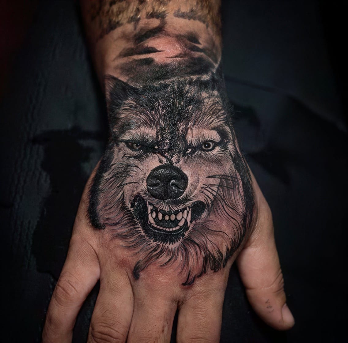 Tiny Wolf Head for Quiet Strength