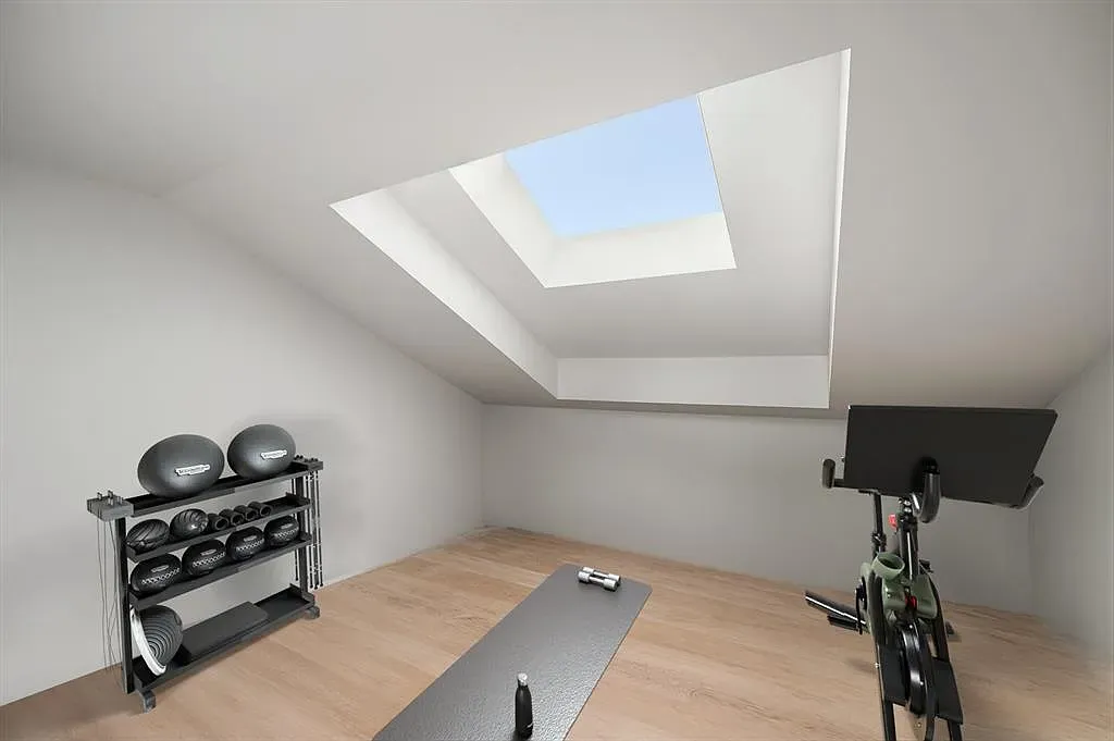 Skylight gym. No excuses when the sun is basically yelling at you.