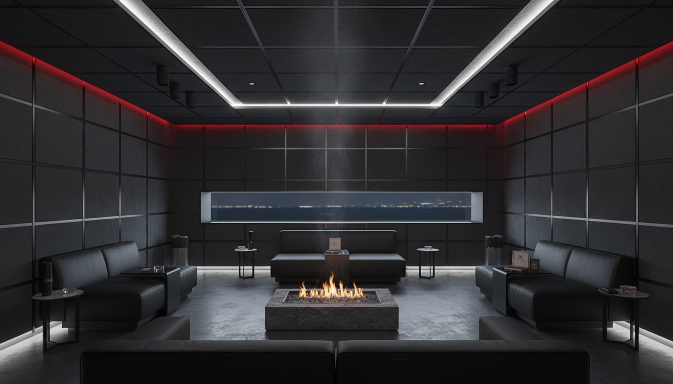 Cigar salon with serious ventilation