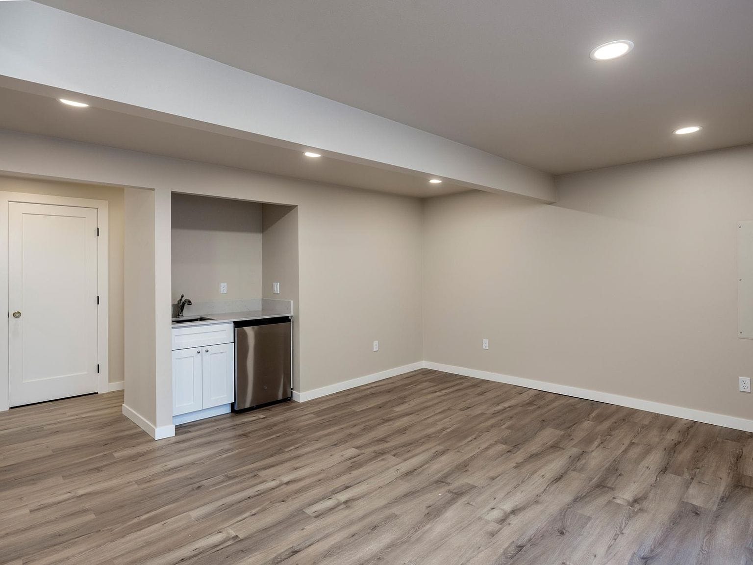 Basement bar area