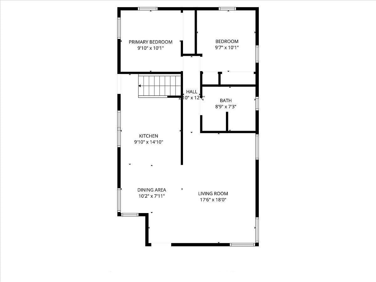 Floor plan of the main living level