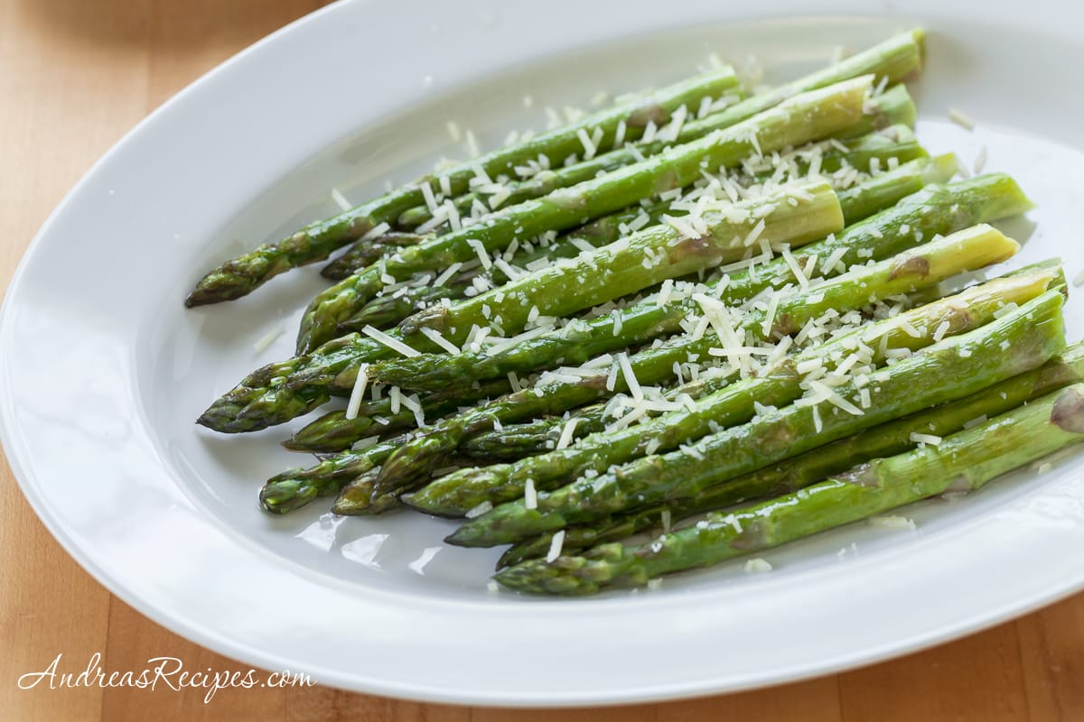 Grilled Asparagus with Olive Oil and Parmesan Cheese