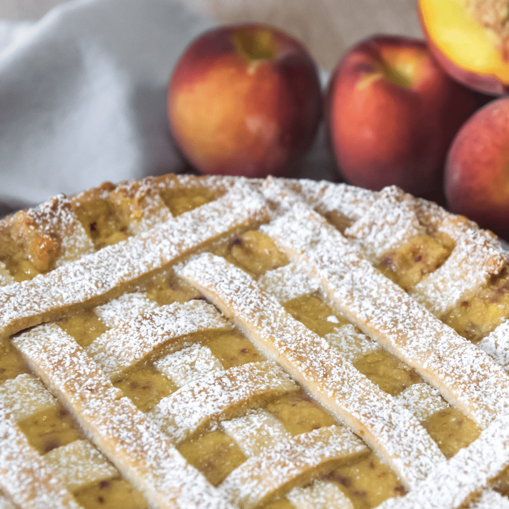 Baked Peach Tart
