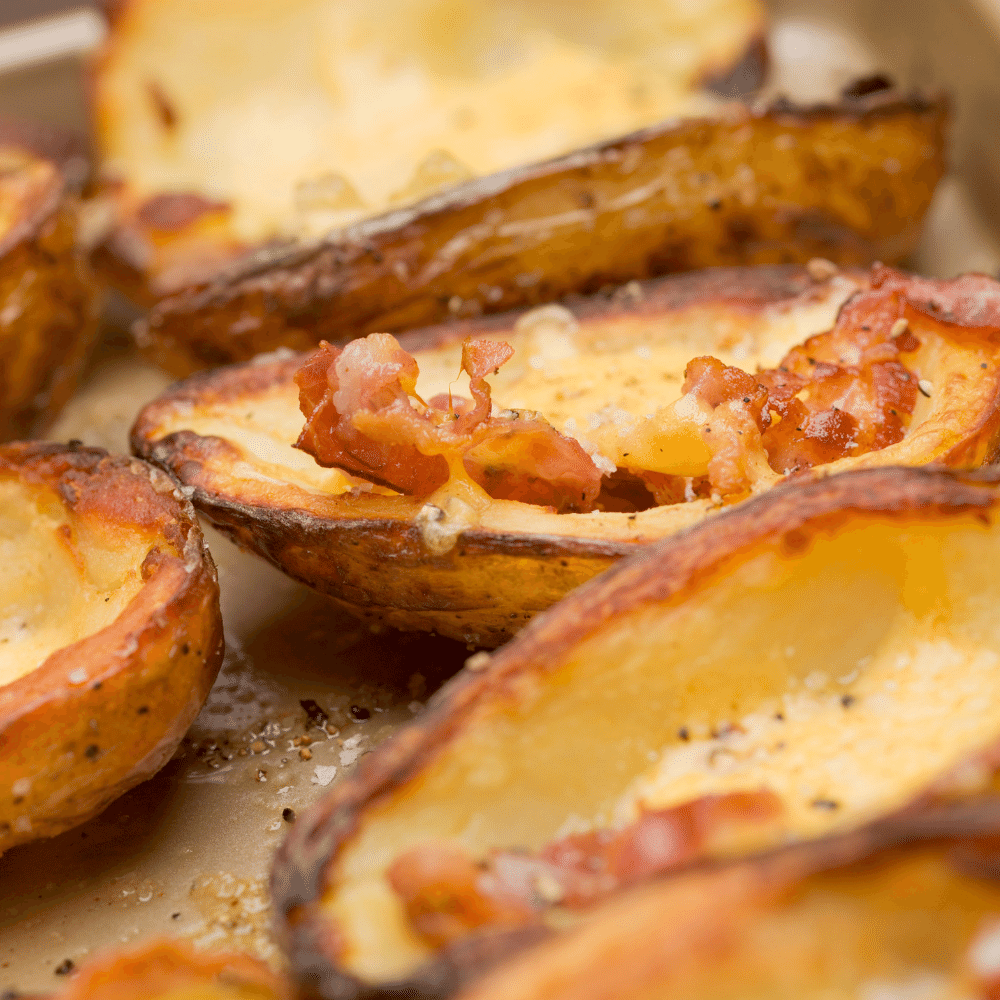 Baked Potato Skin Veggie Pizzas