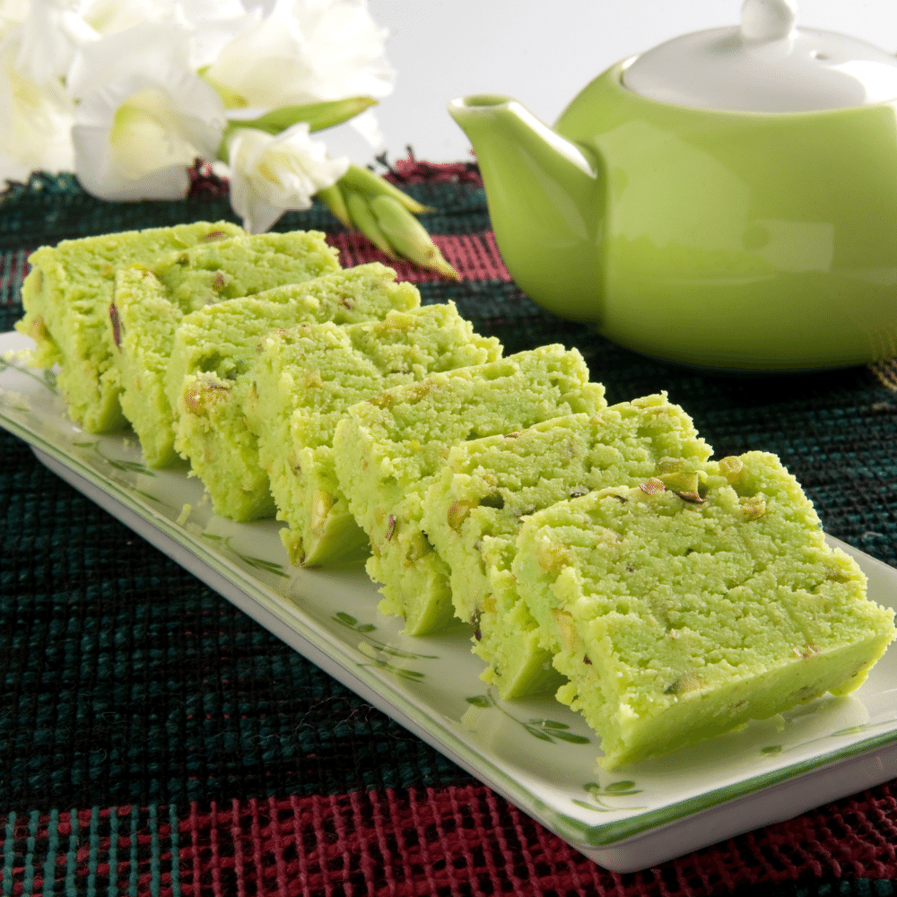 Pistachio barfi