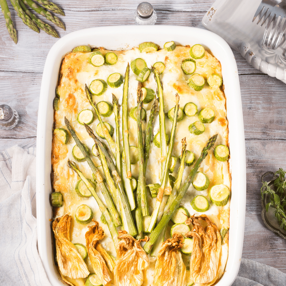 Asparagus lasagna