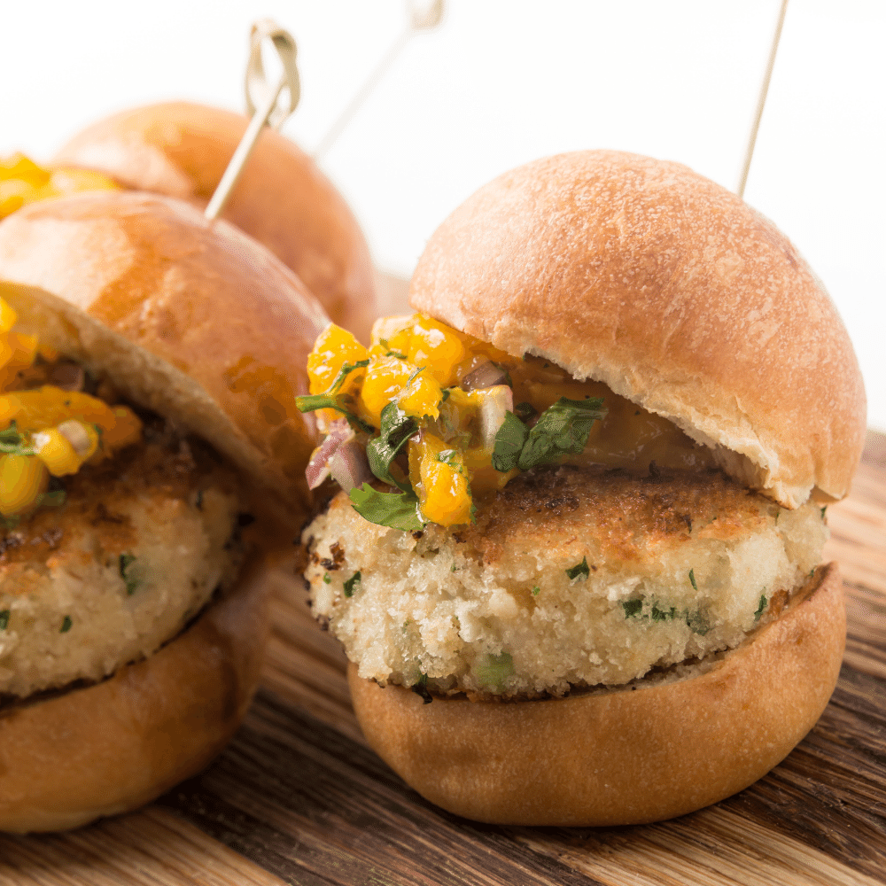 Avocado Crab Cake Sliders