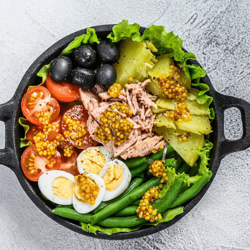 Bean Salad with Tomatoes and Olives