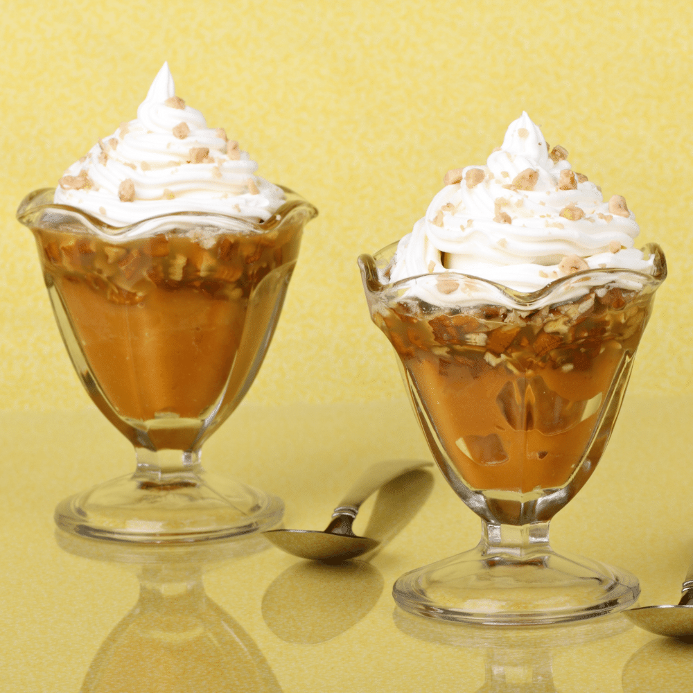 Butterscotch Pudding With Caramel Sauce