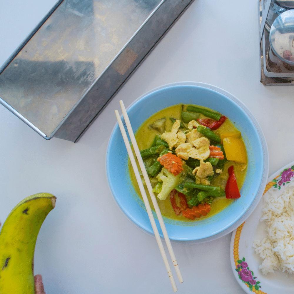 Chicken with Banana Curry Sauce