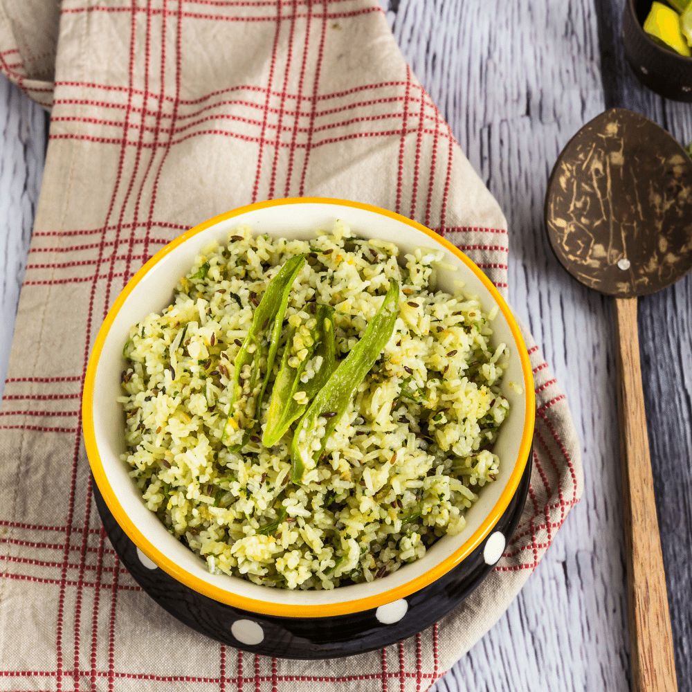 Cumin Rice with Avocado