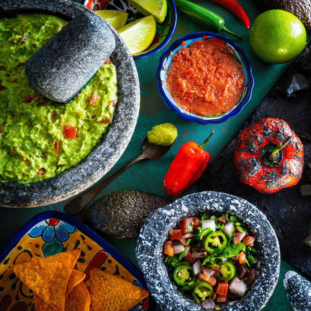 Green Chili and Roasted Tomato Guacamole