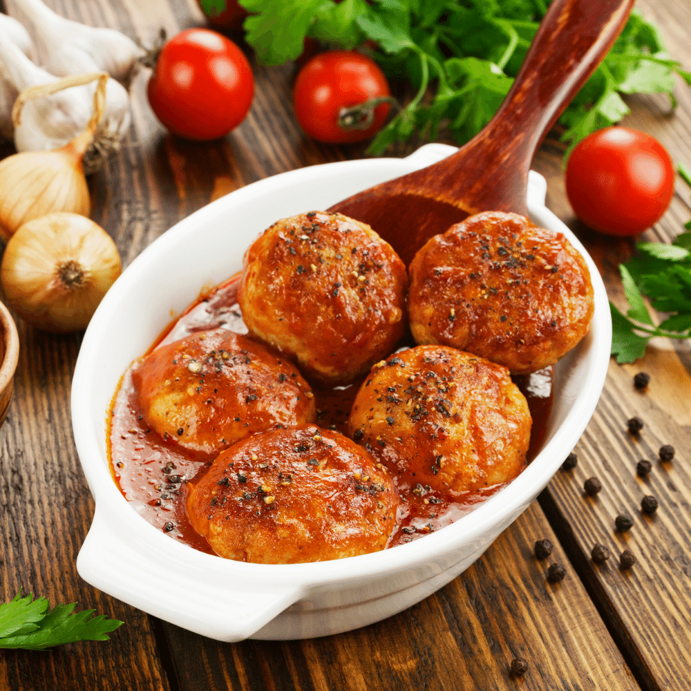 Meatballs with Cherry Tomato Sauce