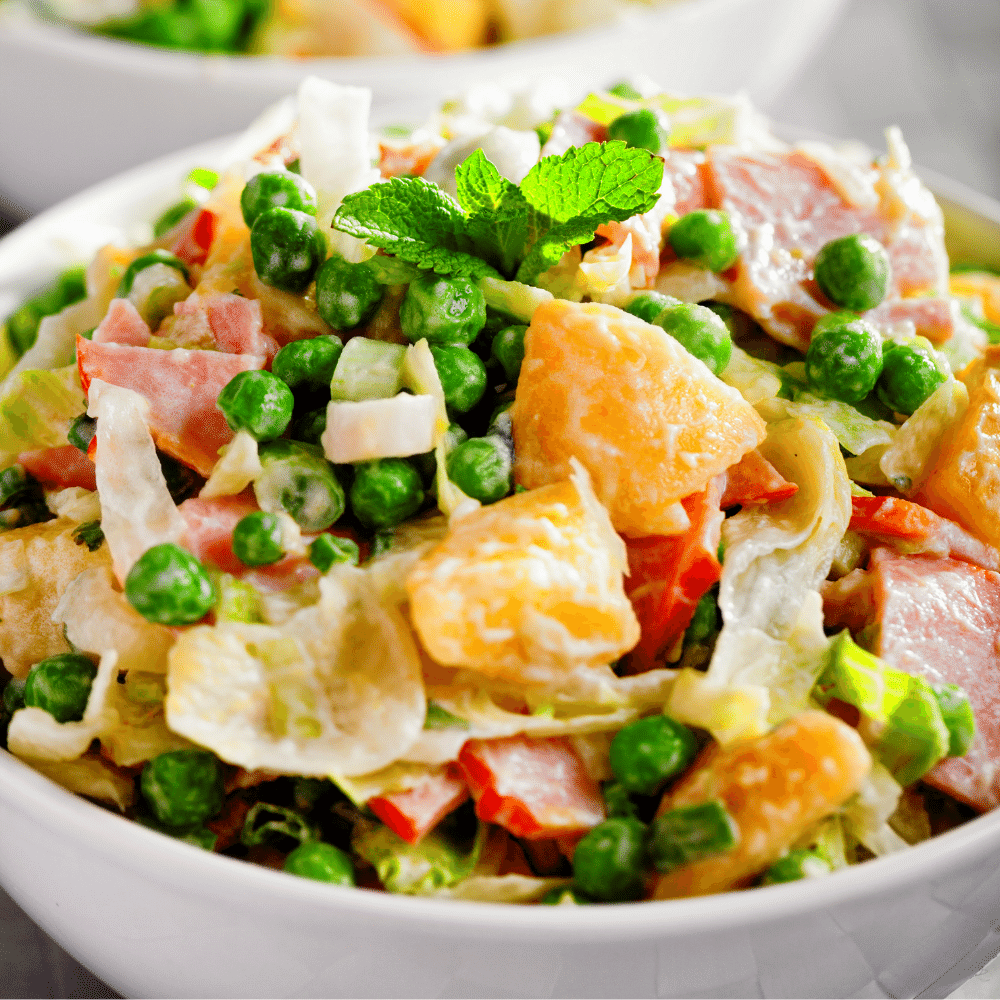 Potato Salad With Peas and Ham