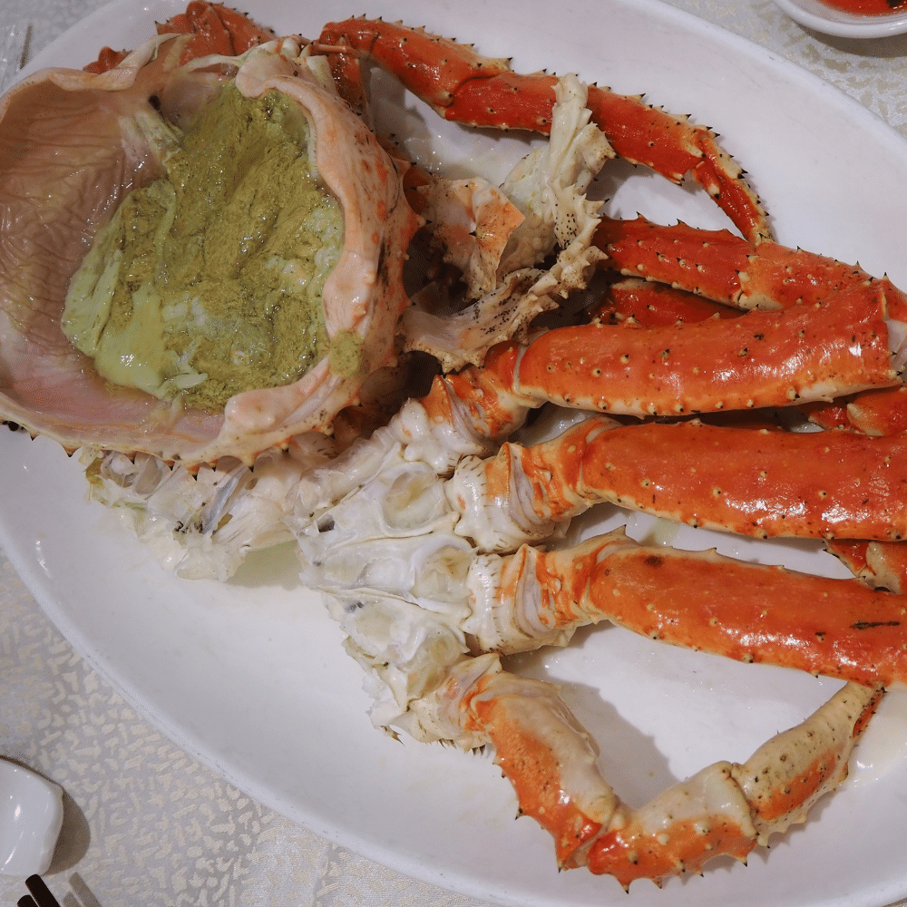 Steamed Alaskan King Crab Legs