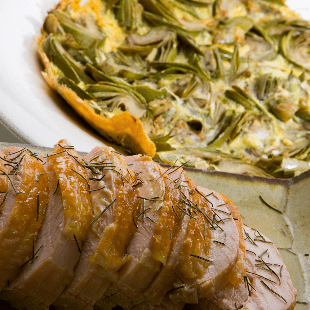 Artichokes pork