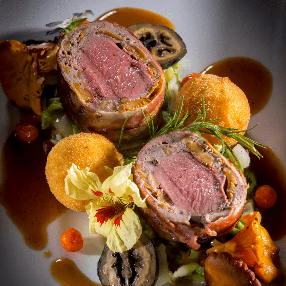 Artichokes venison